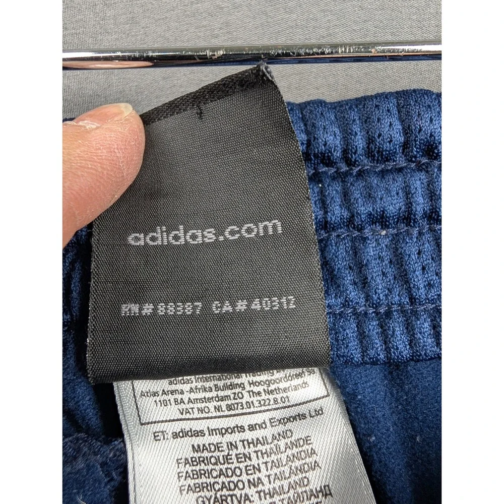 Adidas Mens Navy‎ Blue Three Stripe Track Pants Medium